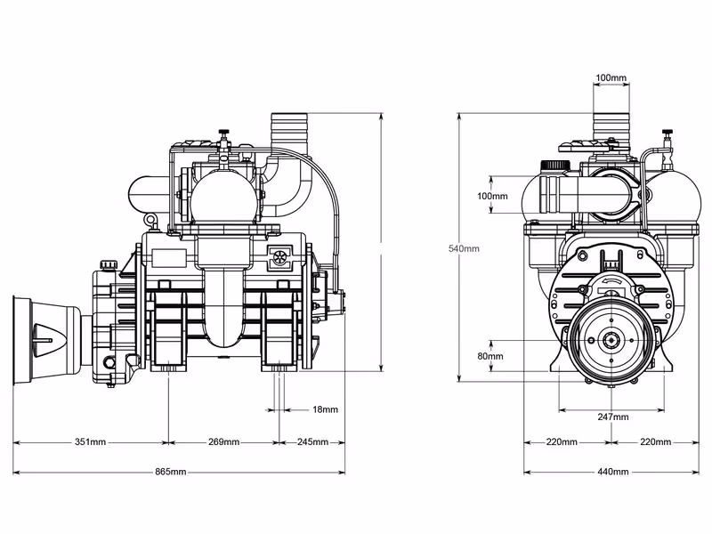 Compresseur - STAR84M - Entrainement PDF - 540 RPM - ref 9731000066