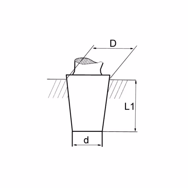 Cone morse cm2 b16 riss