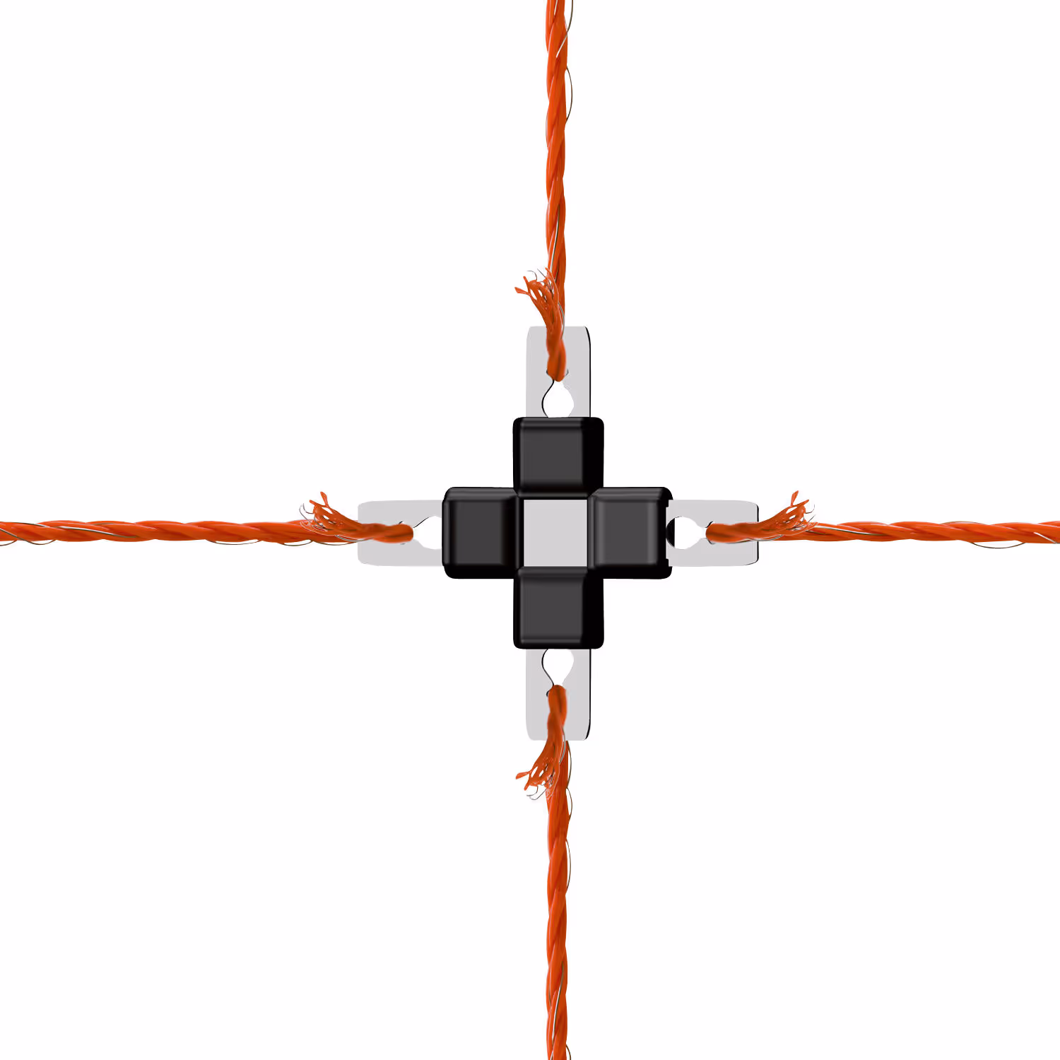 Connecteur croisé pour fil 3mm, acier inox, 5 pièces