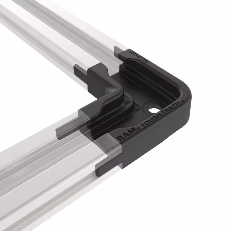 CONNECTEUR D'ANGLE 90° P/ RAIL FIX. ALU RAM TOUGH TRACK