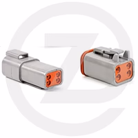 Connecteur deutsch m / f - 4v - 0.75 x 1.5 mm² - (blis. 4 pcs)