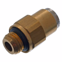 Connecteur fileté pour tube plastique
