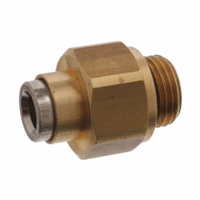 Connecteur fileté pour tube plastique