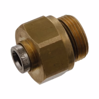 Connecteur fileté pour tube plastique