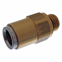 Connecteur fileté pour tube plastique