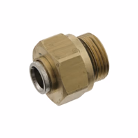 Connecteur fileté pour tube plastique
