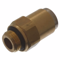 Connecteur fileté pour tube plastique