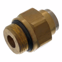 Connecteur fileté pour tube plastique