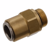 Connecteur fileté pour tube plastique