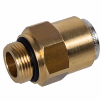 Connecteur fileté pour tube plastique