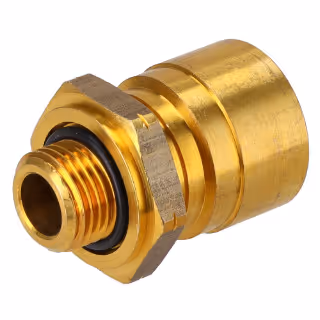 Connecteur fileté pour tube plastique