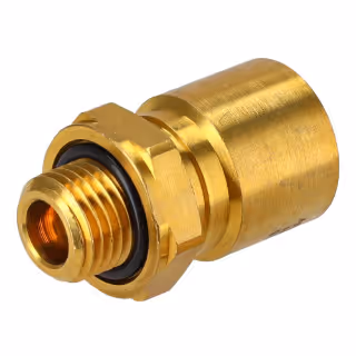 Connecteur fileté pour tube plastique