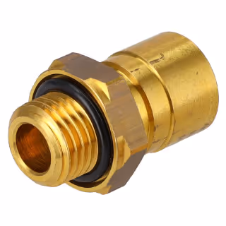 Connecteur fileté pour tube plastique