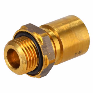Connecteur fileté pour tube plastique