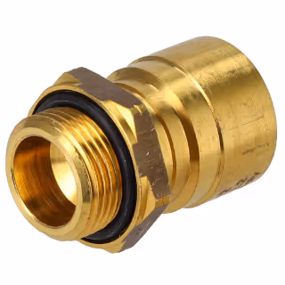 Connecteur fileté pour tube plastique