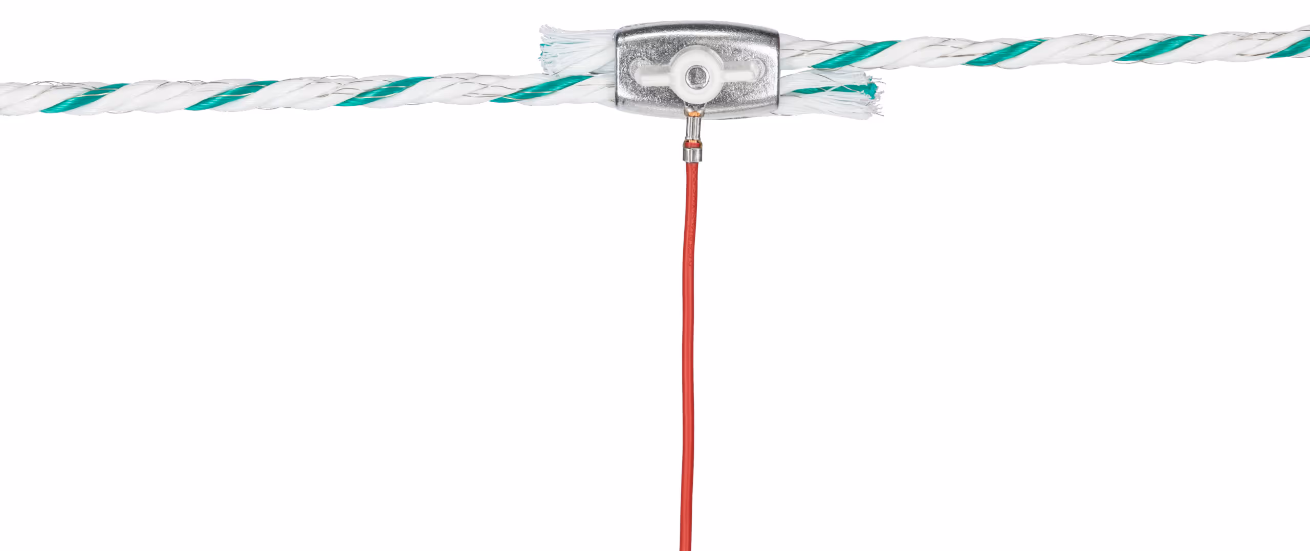 Connecteur HT inter-cordelette rouge, 80cm, jusqu'à Ø6,5mm