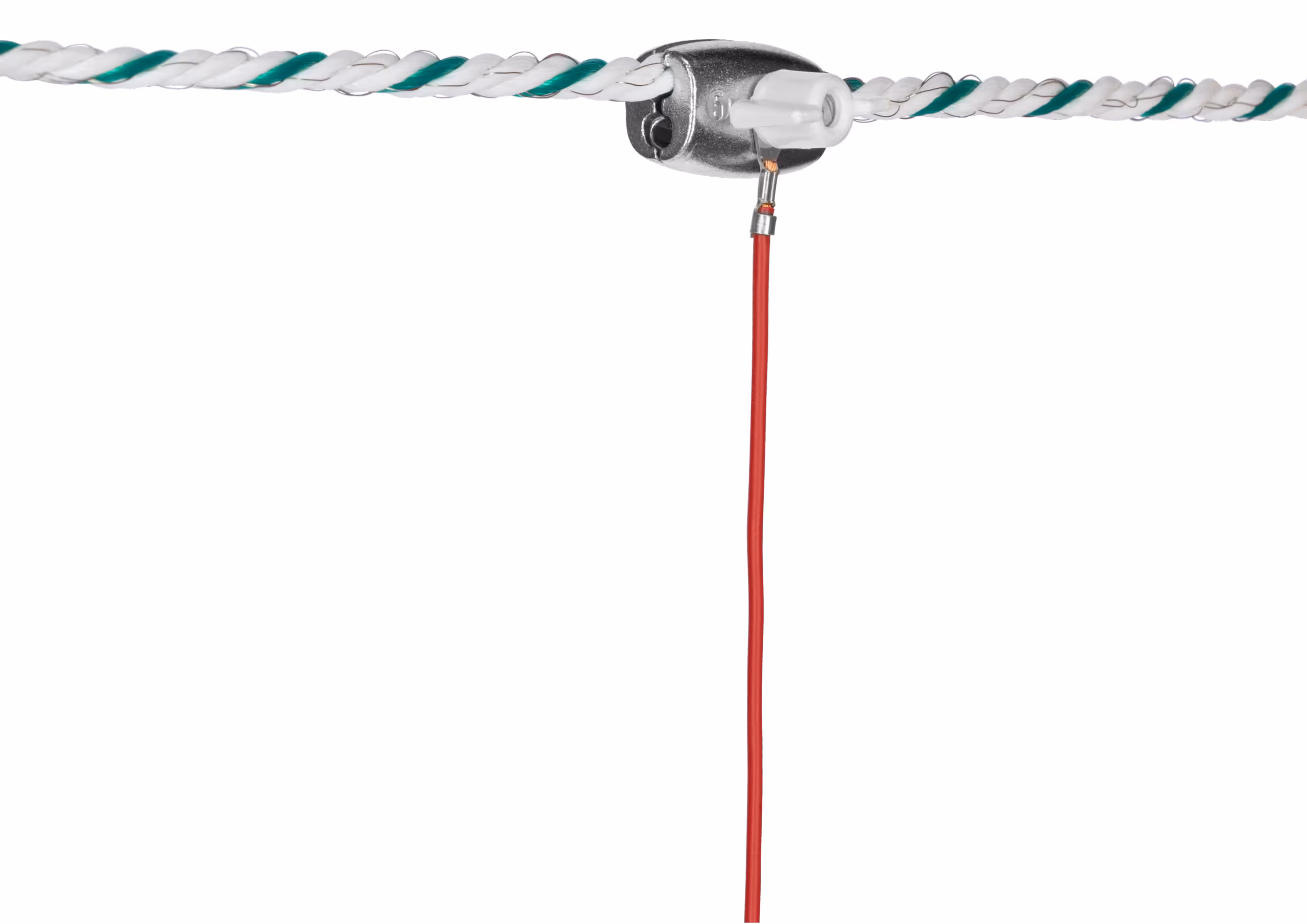 Connecteur HT inter-cordelette rouge, 80cm, jusqu'à Ø6,5mm