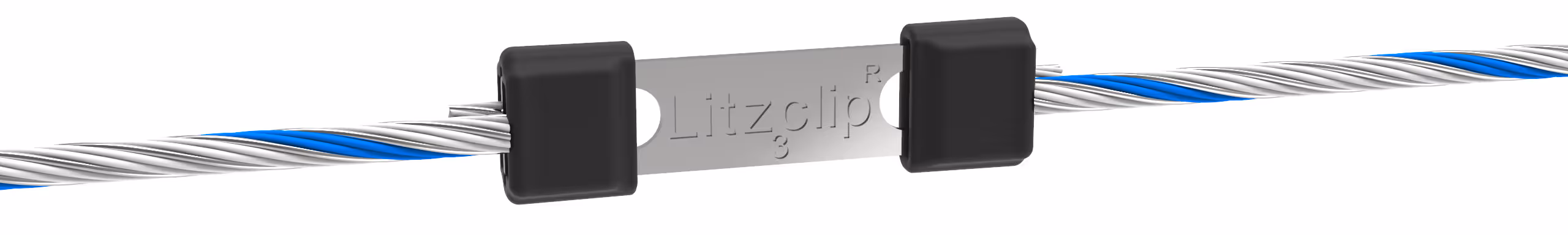 Connecteur Litzclip inox fil 3mm 