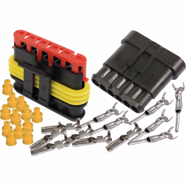 Connecteur male femelle 6 voies amp superseal 1,5 mm blister