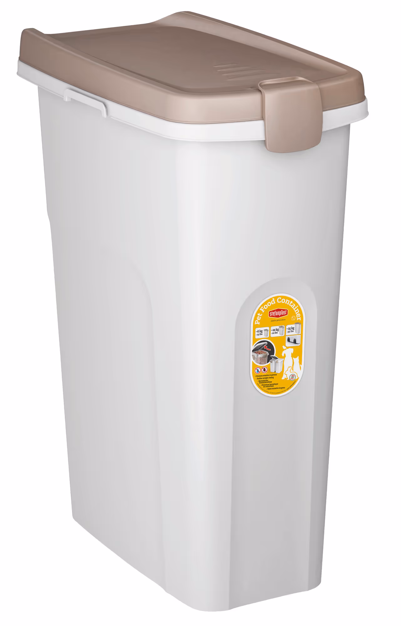 Conteneur Petfood brun/blanc, 40l