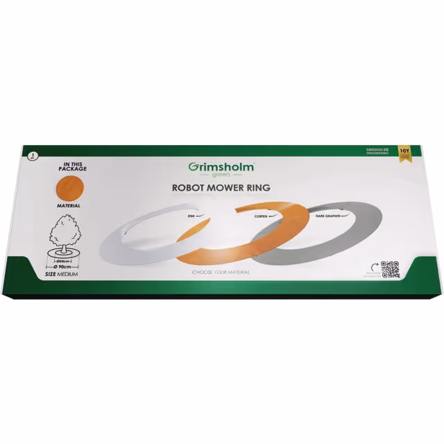 Contour d'arbustes 90 cm rouille pour robots de tonte