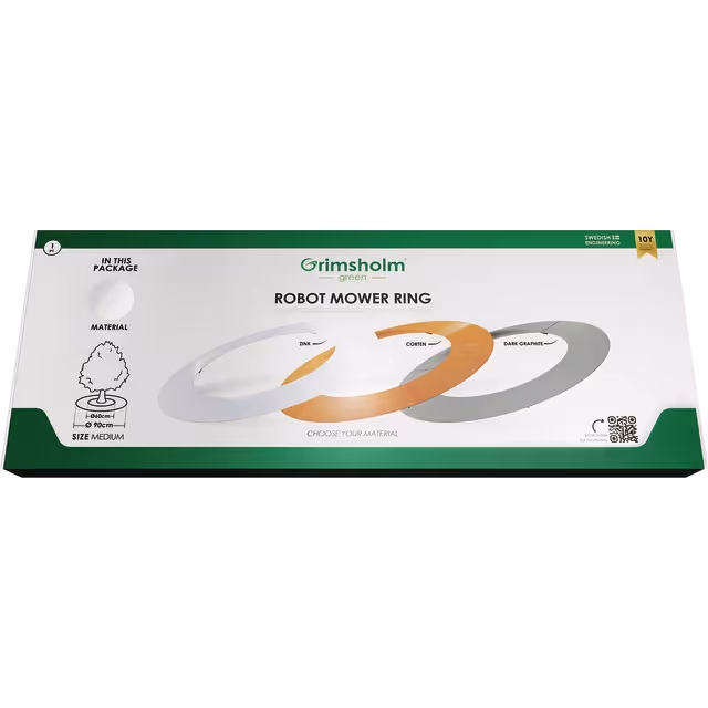 Contour d'arbustes 90 cm zinc pour robots de tonte