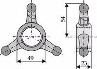Contre-écrou étoile triangle