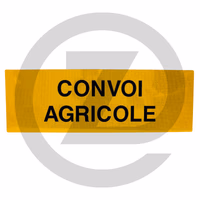 "Convoi Agricole" 1200x400 mm - double face, série française