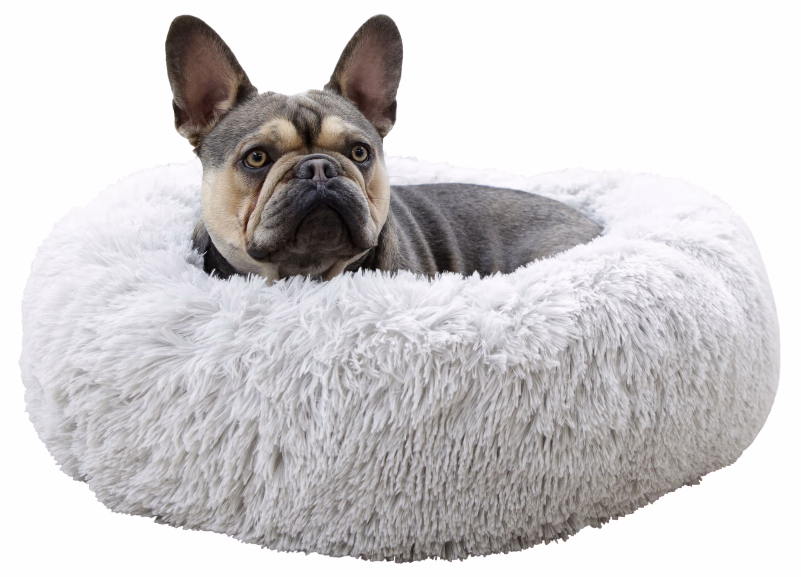 Corbeille Fluffy gris clair, Ø76X19 cm