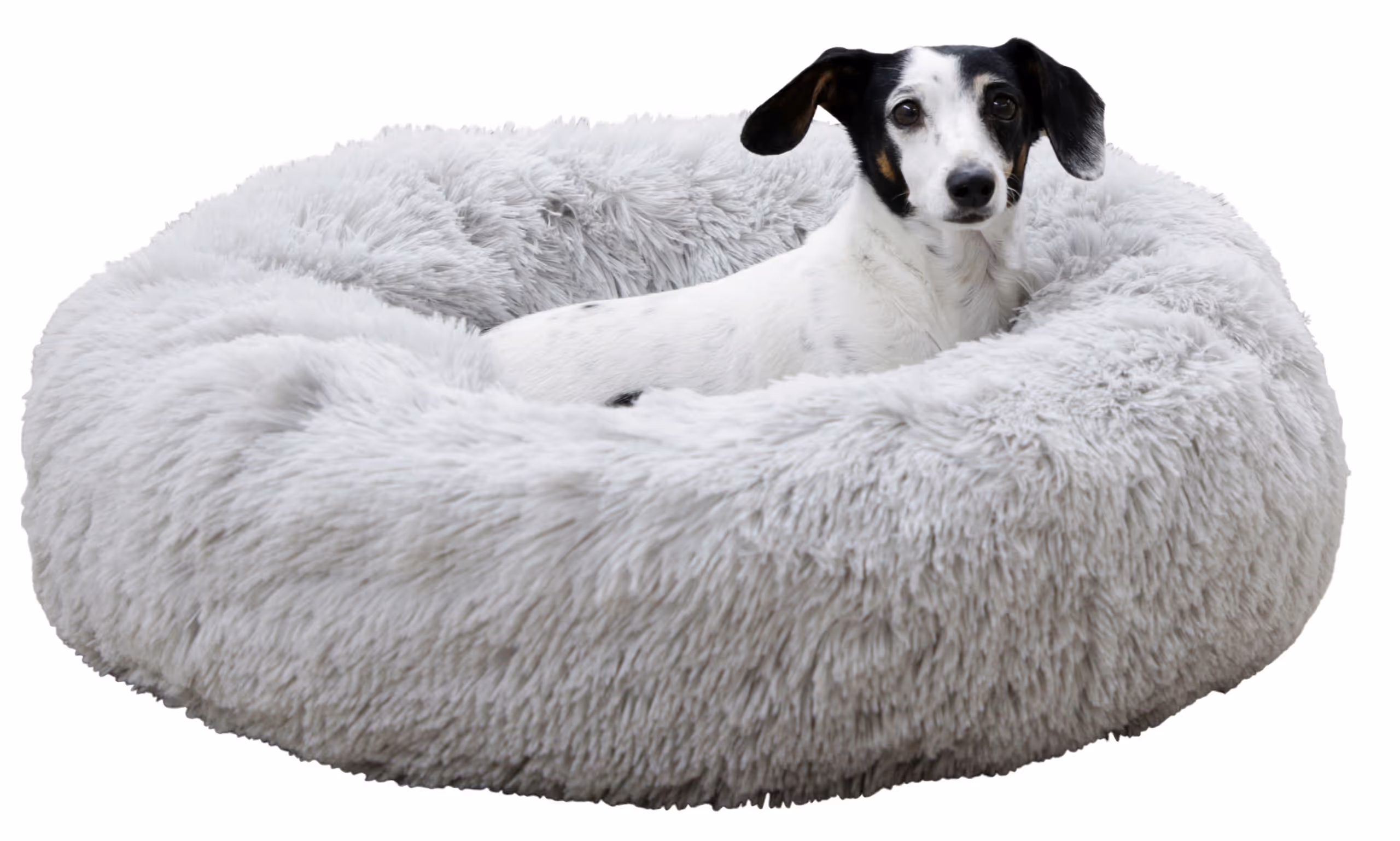 Corbeille Fluffy gris clair, Ø76X19 cm
