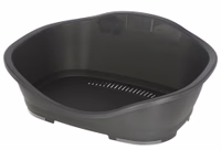 Corbeille plastique Sleepers gris, 118X80X39,5cm