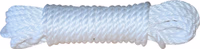 CORDAGE POLYPRO ANTI-UV BLANC 6MM X 7.5M