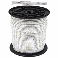 Corde électrique 6mm L200m blanc