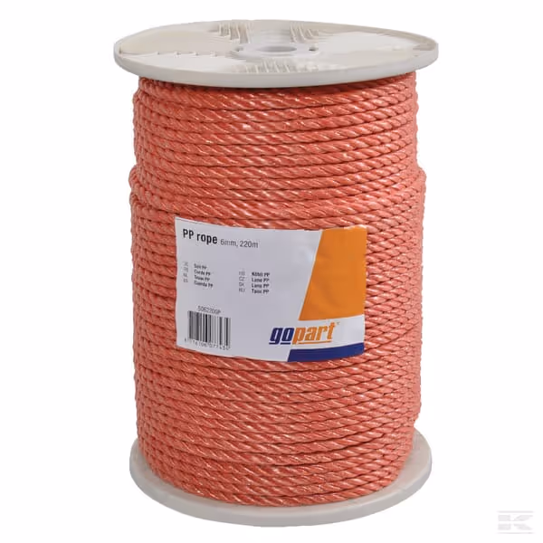 Corde PP orange 8 mm, 220 m