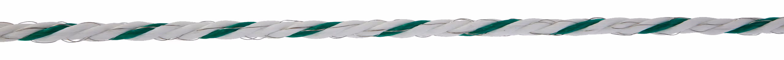 Cordelette PremiumLine blanc/vert, 200m, Ø6,5mm