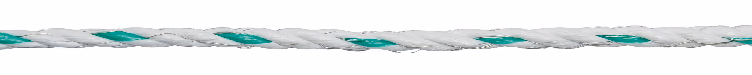 Cordelette PremiumLine blanc/vert, 200m, Ø6,5mm