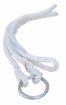 Cordes de vêlage nylon avec anneaux, la paire