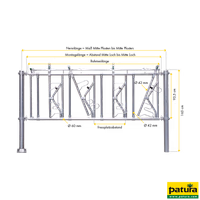 Cornadis Sécurité 8/5, 8 places, 5 m, sans poteaux ni brides