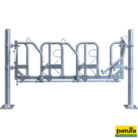 Cornadis suédois modulable pour taureaux longueur de montage 2,91 m, 3 places Accessoires de montage inclus., sans poteaux ni brides