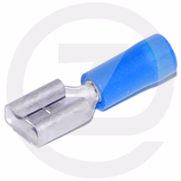 Cosse bleue plate femelle 6.3 x 0.8 mm - 10 pcs