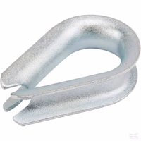 Cosse-coeur zingué 22 mm