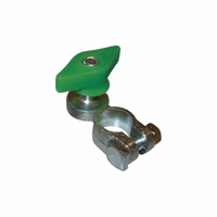 Cosse de batterie - verte m8 laiton avec ecrou papillon