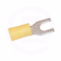 Cosse de câble à fourche jaune