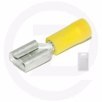 Cosse plate femelle jaune 9.5 x 1.1 mm - 25 pcs