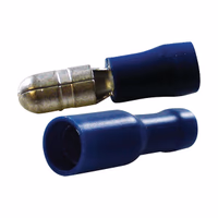 Cosse ronde male femelle bleu blister de 18