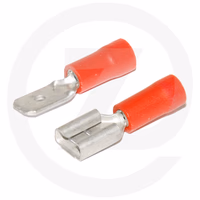 Cosse rouge plates m / f 2.8 x 0.8 mm (bl.20 pcs)