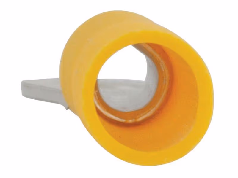 Cosses à plage ronde, Standard Grip, 10.5mm, jaunes (4.0 - 6.0mm) - Vendu par 100