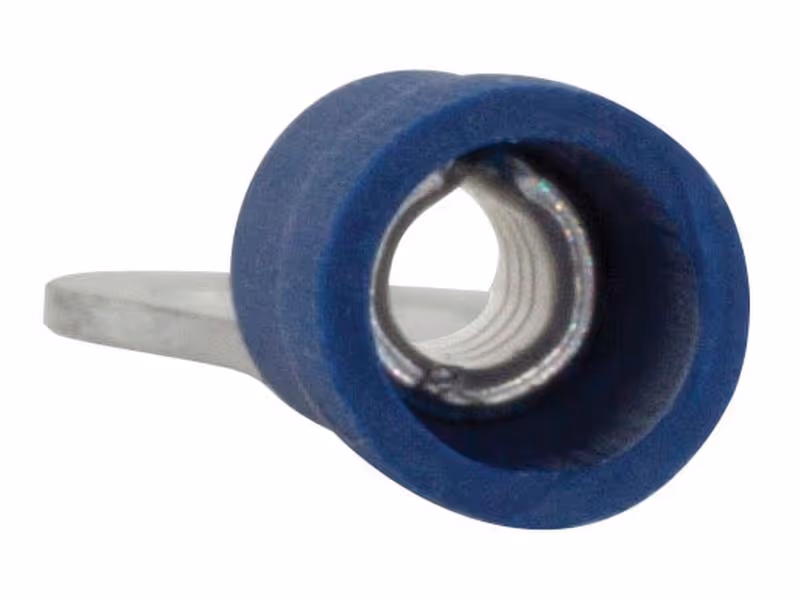 Cosses à plage ronde, Standard Grip, 5.3mm, bleues (1.5 - 2.5mm) - Vendu par 100 - adaptable sur tracteurs Massey Ferguson - ref 376190X1