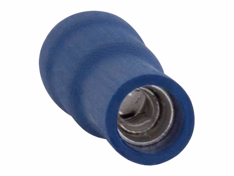 Cosses cylindriques, Standard Grip - Femelle, 5.0mm, bleues (1.5 - 2.5mm) - Vendu par 100