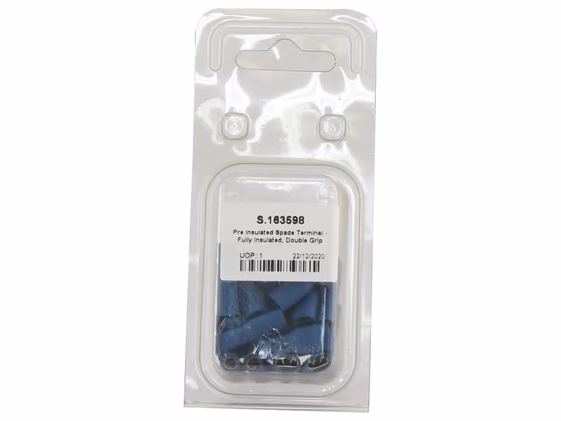 Cosses, double Grip - Femelle, 6.3mm, bleues (1.5 - 2.5mm), (Agripak 25 pièces)
